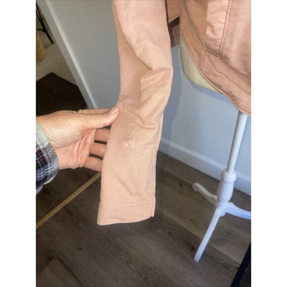 Free People Movement Full Zip Oversize Crop Hoodie Jacket Sweatshirt Sz S FLAW - Picture 5 of 16